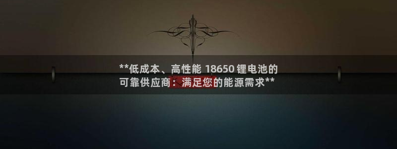 尊龙官网APP下载：**低成本、高性能 18650 锂电池的
可靠供应商：满足您的能源需求**